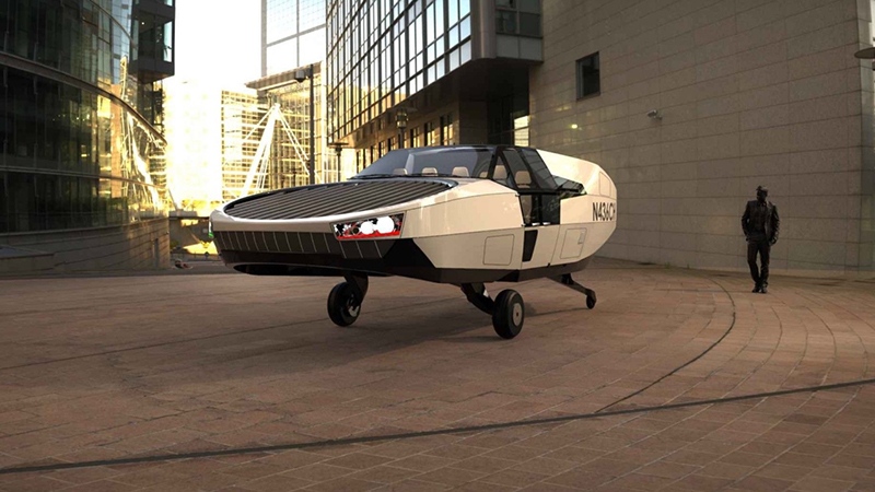 Otro auto volador pero sin alas ni hélices